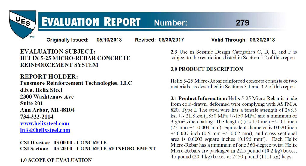 Helix ER279 Report